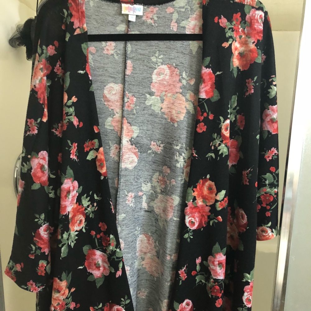Lularoe Unicorn Rose Lindsay Cardigan